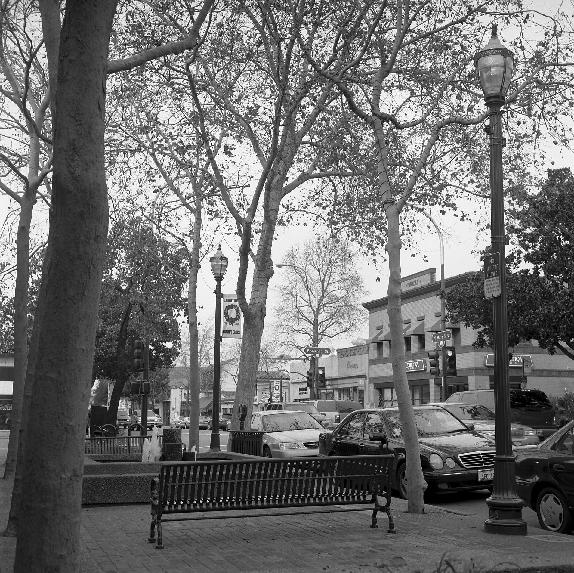 Downtown Walnut Creek California street scene