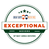 Exceptional Movers award badge associated with SF Bay Area Moving
