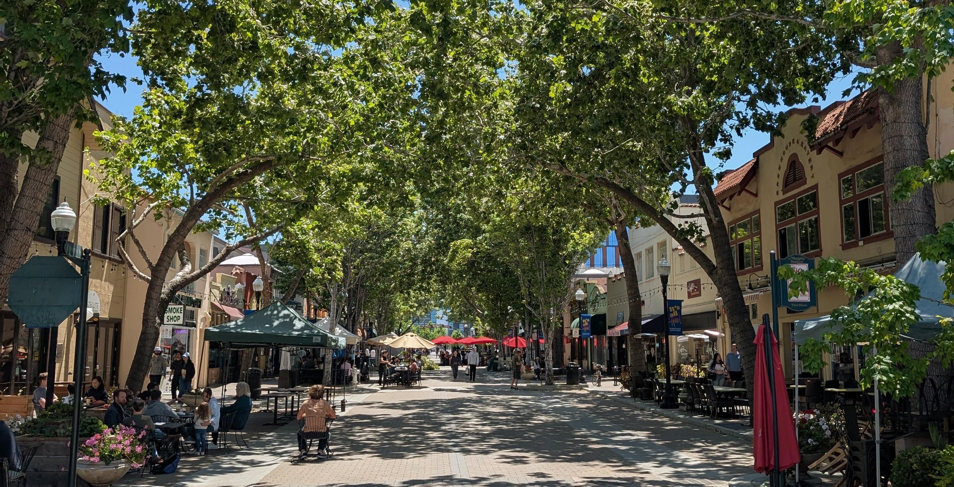 Historic Murphy Avenue in Sunnyvale California